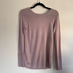 Lululemon unity drop back sweater Dusty mauve Long Sleeve pink Pullover size 4/6